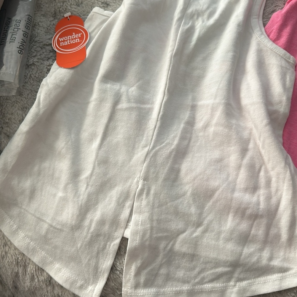 Bundle of five T-shirts both tank top and short sleeve - Picture 4 of 9